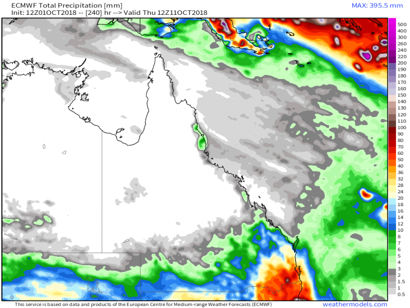 ecmwf_acc_precip_queensland_240 - AV Weather